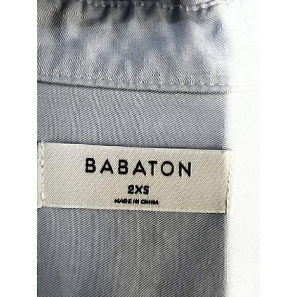 BABATON BY ARITZIA Light Gray Long Sleeve Button-Up Shirt With Dual Chest Pocket - Picture 7 of 10